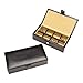 Cuff-Daddy Leather Travel Cufflinks and Rings Storage Box Case for 8 Pairs - Cufflinks Holder Display Jewelry Case - 6 1/4