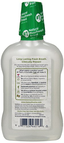 Tom's of Maine Natural Wicked Fresh! Mouthwash, Cool Mountain Mint, 16 Ounce