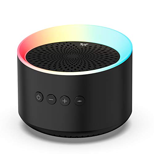 Axloie Portable Bluetooth Speakers, Colorful Light Bluetooth Speaker Wireless with Deep Bass and Stereo Sound, 12 Hours Playtime, TWS, Support TF Card/AUX, Built-in Mic for Home Outdoor Party Travel