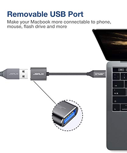 3 Adapter+JSAUX+Aluminum+Compatible+Macbook