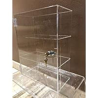 305 Displays 12" x 6" x 16 w/2 Shelves and Door Showcase Display case Locking Security