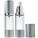JUVITUS 1 fl oz Airless Pump and Spray Bottle Refillable Travel Set (4 Pack- 2 each pump and spray)