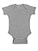 RABBIT SKINS Baby Soft Fine Jersey Short Sleeve Bodysuit (4424) Heather, NB