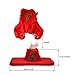 Coolrunner 3pcs Christmas Decor Lovely Santa Claus Toilet Seat Cover And Rug Bathroom Set