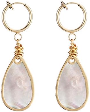 flyWANG Boho Irregular Natural Seashell Conch Dangle Drop Earrings Women Girls Beach Fashion Jewelry 14 Styles
