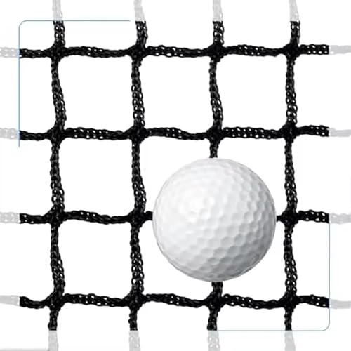 NEWFUN Golf Net, 3 x 3M Black Polyester Golf Practice Net, Portable Club Net, Training Net for Baseball and Hockey, for Indoor and Outdoor Garden Use.