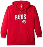 MLB Plus Size Women's Team Full Zip Fleece Hoodie with Distress Word Mark on Chest