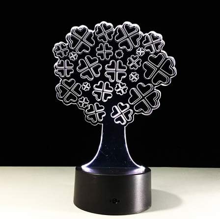 LED 3D Lamp 7 Color Lucky Tree Touch Led USB Night Lamps Kids Baby Sleeping Nightlight