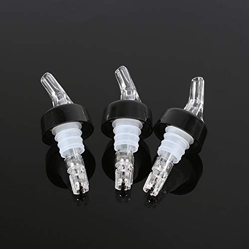 White Wine Pourer, Plastic Measured Liquor Spirit Pourer Free Flow Wine Bottle Pour Spout Stopper Transparent - Thumbnail 7