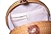 EOC BFF Crossbody Rattan Bag Round Natural, Handwoven Bali Design | Soft, Spacious Interior | Adjustable Shoulder Strap with Snap Closure
