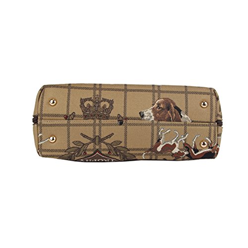 Signare Womens Fashion Canvas Tapestry Convertible Shoulder Handbag in