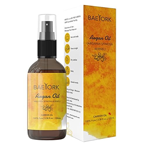 Baeyork Moroccan Argan Oil 100 Ml (3.4 fl. oz) - 100% Pure Essential Oil for Aromatherapy, Diffusers, and DIY