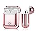 JuQBanke Compatible for AirPod Case,Airpod Skin,Airpod Accessories Shockproof Protective case Cover Silicone Skin for Apple AirPods Charging Case,Rose Gold