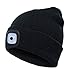 3-Pack Bulk LED Knit Beanie Stocking Caps/Camping Light/Flashlight - incl batteries - Perfect for skiing, running, hiking, camping, or around the house