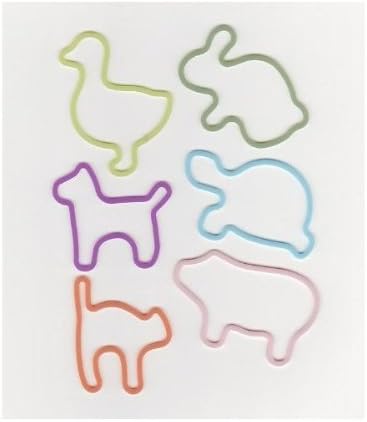 Glow Shaped Rubber Bands Farm Animals Pack of 12 Shapes