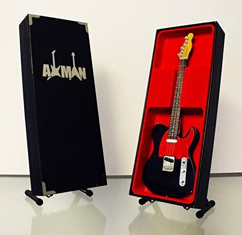 Axman Wilko Johnson (Dr. Feelgood) Miniature Guitar Replica - Music Gifts - Handmade Ornamental 1/4 Scale - Includes a Display Box, Name Tag and Miniature Guitar Stand