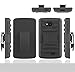LG Optimus Exceed 2 / LG Ultimate 2 / LG Optimus L70 Case, Starshop(TM) Hybrid Full Protection High Impact Dual Layer Holster Case with Kickstand and Locking Belt Swivel Clip Black