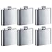 Gifts Infinity Personalized Set of 6 – 8oz Stainless Steel Flasks with Free Custom Engraving – Engraved Groomsmen, Best Man & Wedding Party Gift – Customizable Drinking Flask Set (Silver Regular)