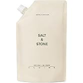 Salt & Stone Body Wash with Antioxidants for Deep Moisture | For Women & Men, Sulfate, Paraben, & Dye Free, Leaving Skin Soft and Hydrated | Santal & Vetiver 32 fl oz