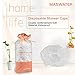 Disposable Shower Caps,MASWATER 100 Pcs Plastic Waterproof Clear Bath Caps Shower Hair Caps for Home Use,Women Spa,Hotel and Hair Salon, Portable Travel Normal Size
