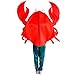 flatwhite Adult Unisex King Crab Costume,Red,One Size