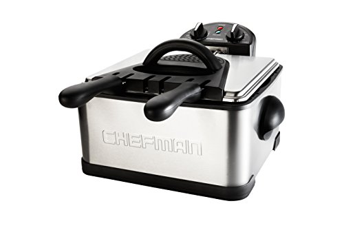 Chefman RJ07-4DSS-T Deep Fryer, 4 L, Stainless Steel