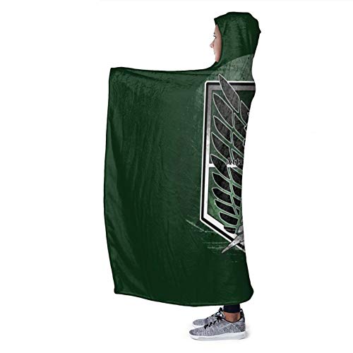 Runbar Attack on Titan Hooded Blanket AOT The Wings of Freedom Plush