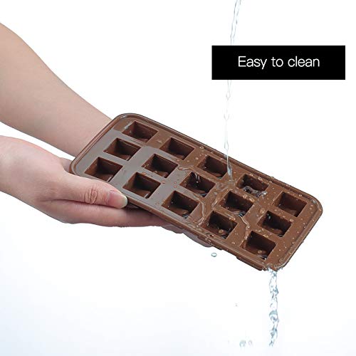 Aokinle Silicone Chocolate Molds,Candy Molds-5 Pack,Mini Baking Molds Non Stick,Ice Cube Tray,BPA Free Candy Making Mold