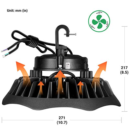 Anten LED Hallenstrahler 150W 20000Lumen 5000 Kelvin, Schutzklasse IP65 Hallenleuchte, 1~10V Dimmbar LED Strahler, AC100… – Bild 5