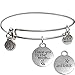 Bangle Bracelet and I Love You to The Moon Charm
