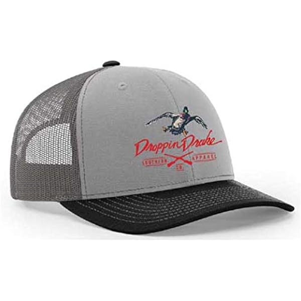 Heritage Pride Deer Hunting Fishing Duck Hunt Embroidered Mesh Back Trucker Hat - Camo/Black, One Size Adjustable