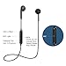 Bluetooth Headphones, Wireless Headphones Bluetooth V4.1 Earbuds with Mic Stereo Earphones Noise Cancelling Sweatproof Sports Headset for iPhone X 8 7 Plus Samsung Galaxy S9 and Android Phones (black)