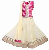Ashwini Girls' Netted Lehenga Choli