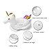 Pfloat Unicorn Baby Float,Inflatable Baby Swimming Float For Age 6 -36 Months With 3 Bath Toys-Rapid Valves&Carry Bag