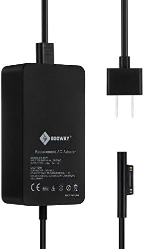 65W 15V 4A AC Power Adapter Charger for Microsoft Surface Book Surface Pro 3 Pro 4 with USB Charging Port 6Ft Power Cord fit Model 1706