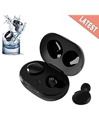 Auriculares inalámbricos, Auriculares Bluetooth 5.0, Auriculares inalámbricos XP7 A prueba de agua   Control táctil   Estéreo Hi Fi Auriculares inalámbricos con micrófono, Auriculares deportivos inalámbricos en la oreja para iPhone Samsung