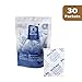 Dry & Dry 10 Gram [30 Packets] Premium Pure & Safe Silica Gel Packets Desiccant Dehumidifier - Rechargeable Fabric Silica Packets for Moisture Absorber