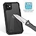 AMZGO iPhone 11 Case, Clear Full Body Cover with Built-in Screen Protector, Heavy Duty Rugged Bumper Shockproof Case Compatible With iPhone 11 6.1 inch-Black/Clear