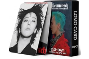 haianallo 55 PCS Bigbang Kpop G-Dragon Album Übermensch Merch Small Cards G-Dragon Lomo Cards, Photocards