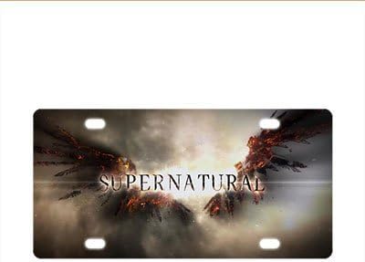Christmas Gift Custom Supernatural Theme Personalized License Plates Cover Metal Car Tag Auto Tag Private Number Plates 12X6 Inch