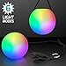 1 Pair RGB LED Glow POI Juggling Thrown Balls Multi Color Light Up Different Settings Swirling Light Lamp Rave Toy