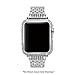 iRepair 38mm Sparkling Crystal Diamond Case Cover Bezel Compatible with Apple Watch 38mm Series 3 Series 2 Series 1(No Edition/Ceramic Version) - Silver (38mm)