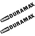 Aimoll 2pcs Allison Duramax Badges Emblems Replacement for Silverado 2500 3500hd (White/Black)
