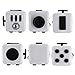 Omaky Fidget Cube Relieves Stress and Anxiety for Children and Adults, White/Black