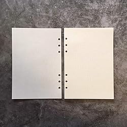 Dotted Refill Paper for 8.5 inch A5 6-Holes Round