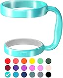 F-32 Handle - 19 COLORS - Available For 30oz or 20oz YETI, RTIC (PREVIOUS DESIGN), OZARK TRAIL, BEAST Rambler & More Tumbler Travel Mug - BPA FREE (30 OZ, SEAFOAM BLUE)