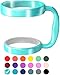 F-32 Handle - 19 COLORS - 20oz Size - Compatible with 20 Oz YETI Tumbler Travel Mug - BPA FREE (20OZ, SEAFOAM BLUE, 1 Count (Pack of 1))