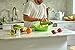 Salad Chopper Set with Mezzaluna Knife and Chopping Tray by messless … (Chopping Set (Knife + Tray))