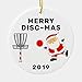 rfy9u7 3 Inch Christmas Ornament, Personalized Disc Golf Ornament Hanging Christmas Tree Decorations
