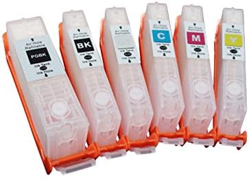 (RCC250-6) refillable ink cartridge for Canon MG6320 MG7120 MG7520 IP8720 MG 6320 7120 7520 IP 8720 PGI-250 CLI-251 PGBKBKCMYGY